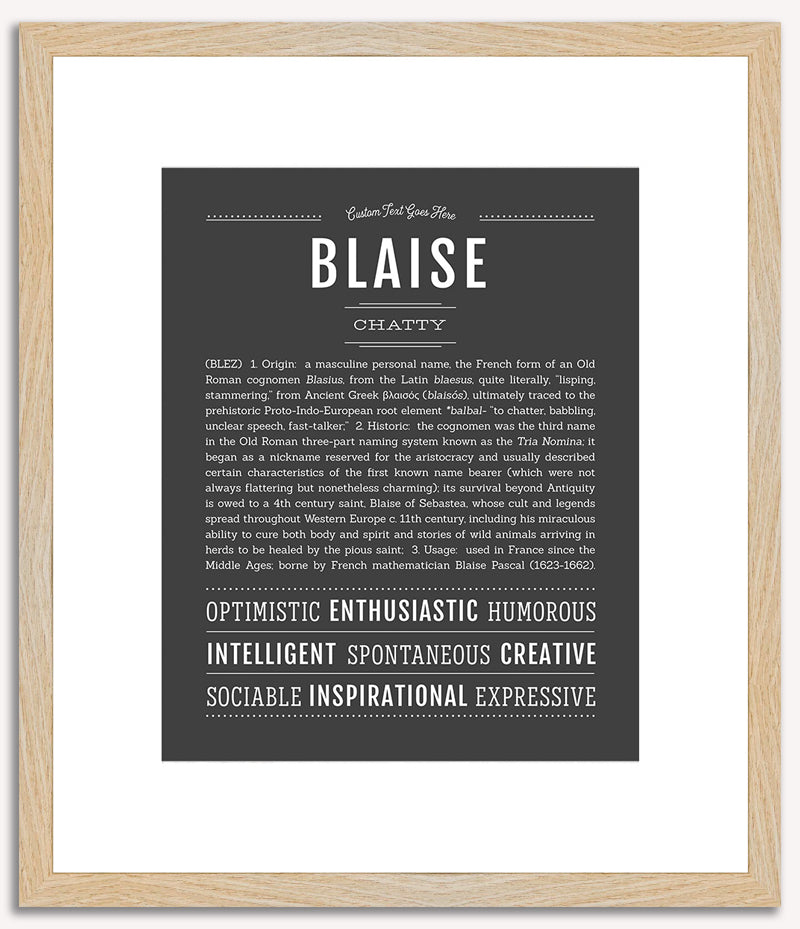 Blaise | Name Art Print