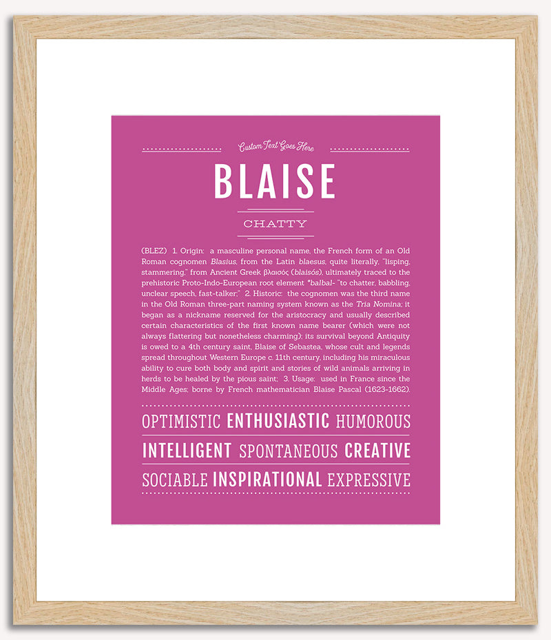 Blaise | Name Art Print