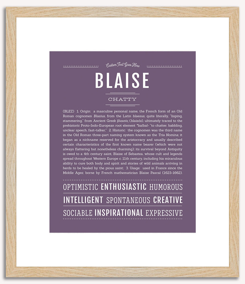 Blaise | Name Art Print