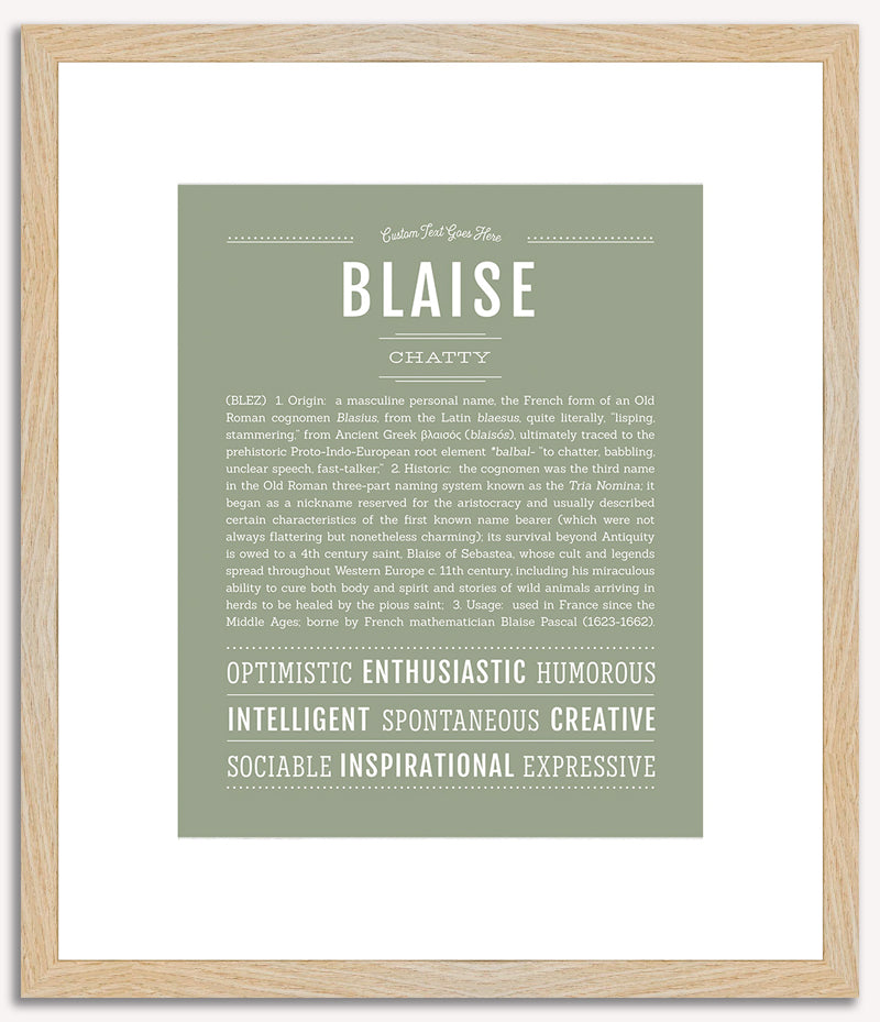 Blaise | Name Art Print