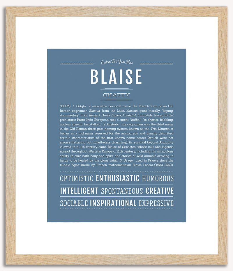 Blaise | Name Art Print