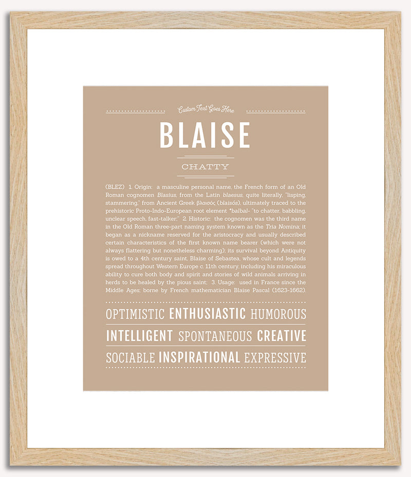 Blaise | Name Art Print