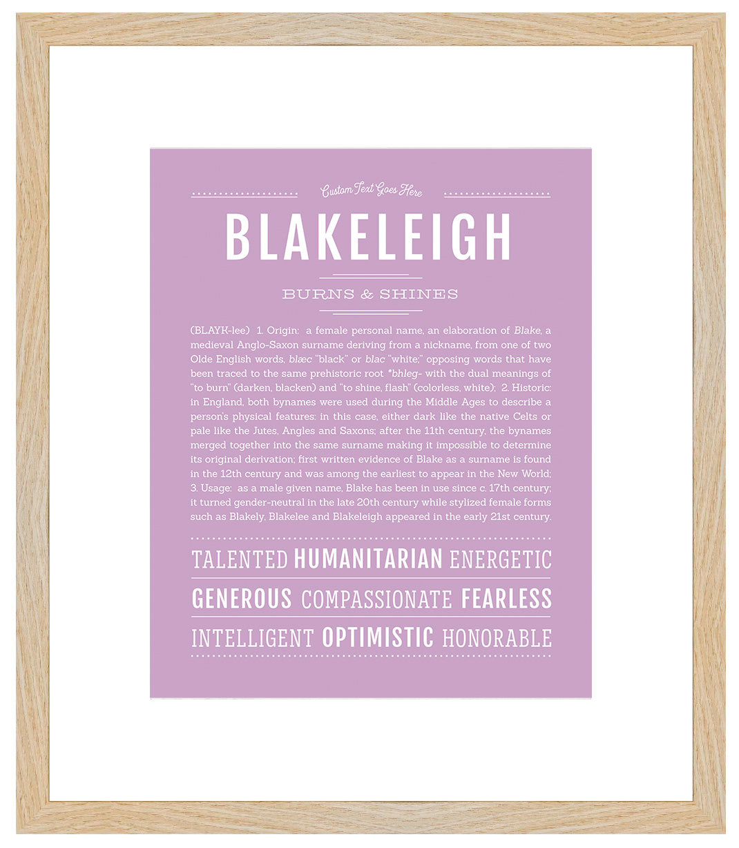 Blakeleigh | Name Art Print