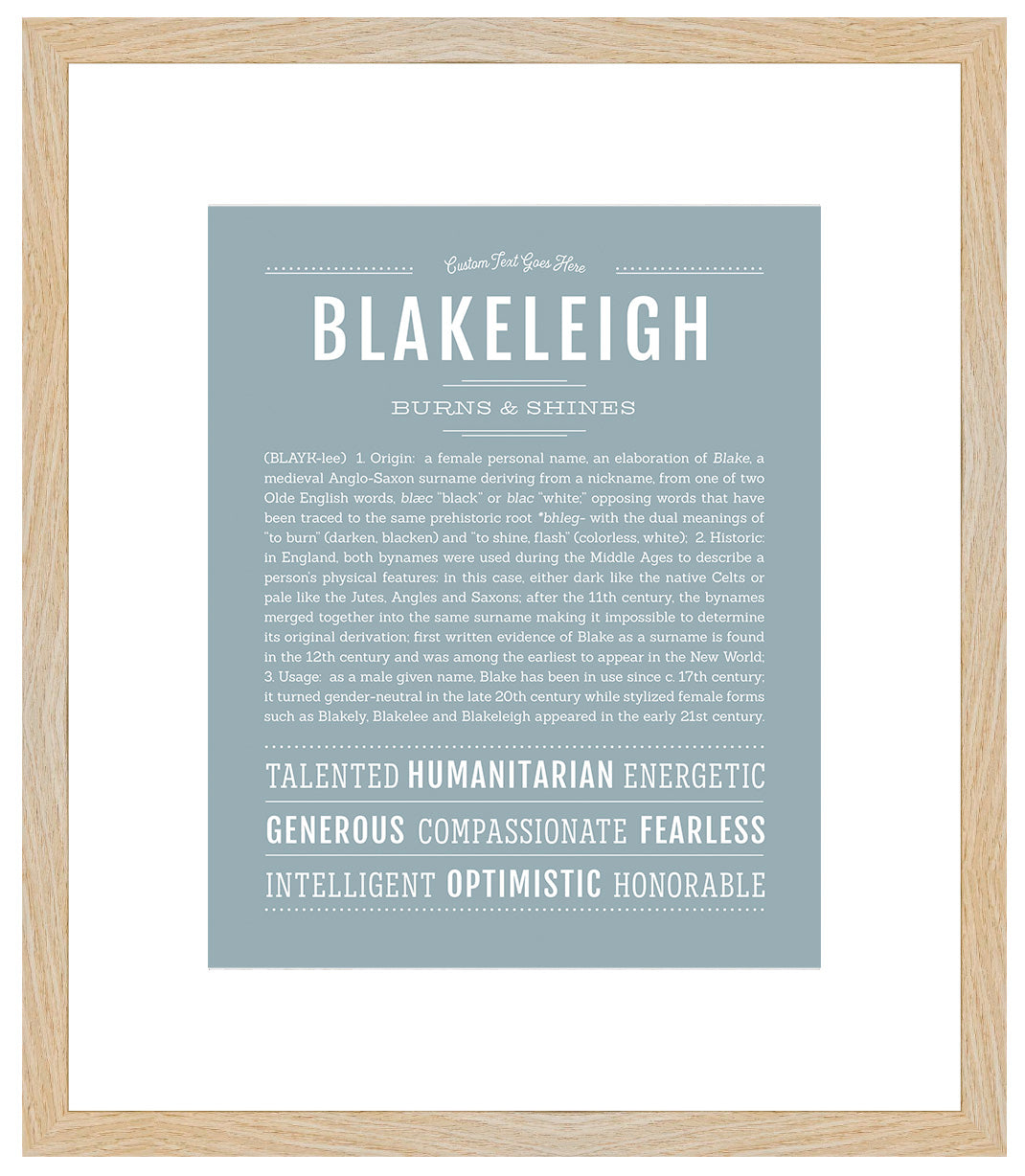 Blakeleigh | Name Art Print