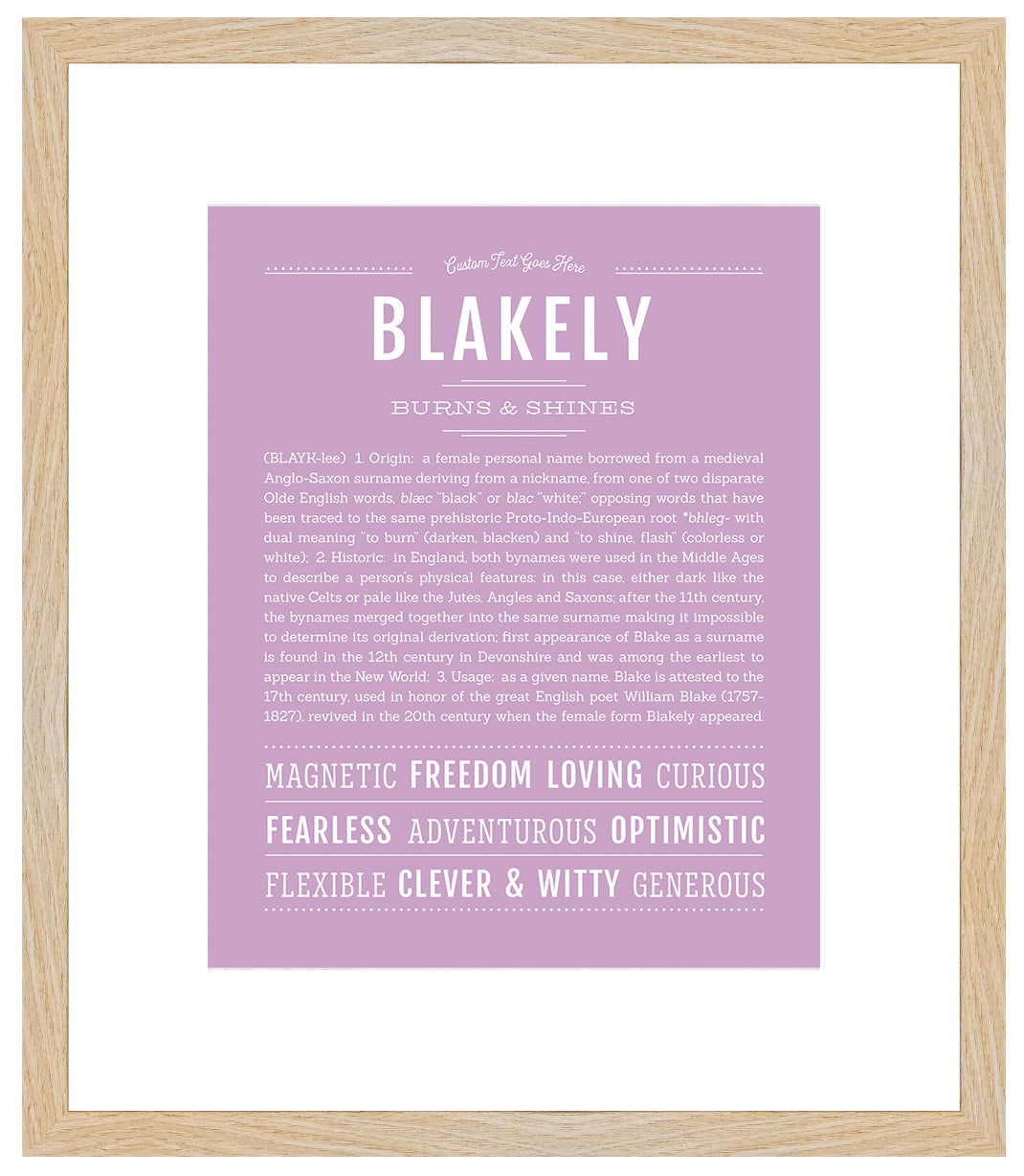 Blakely | Name Art Print