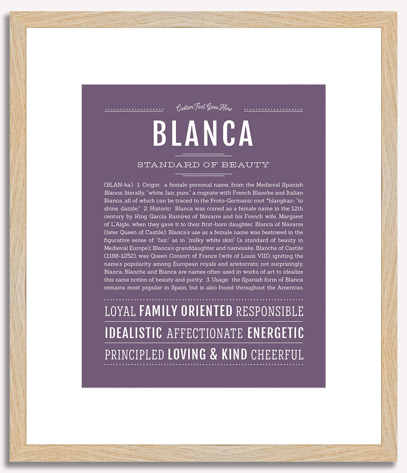 Blanca | Name Art Print