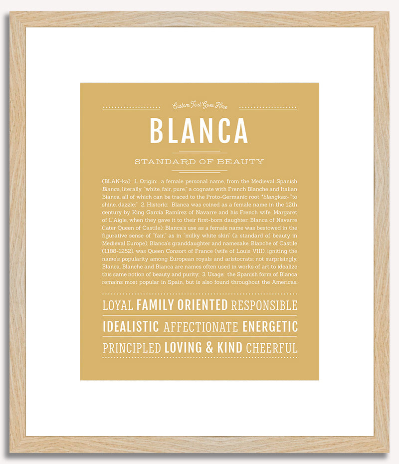 Blanca | Name Art Print