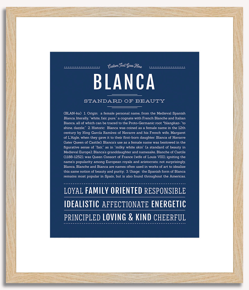 Blanca | Name Art Print