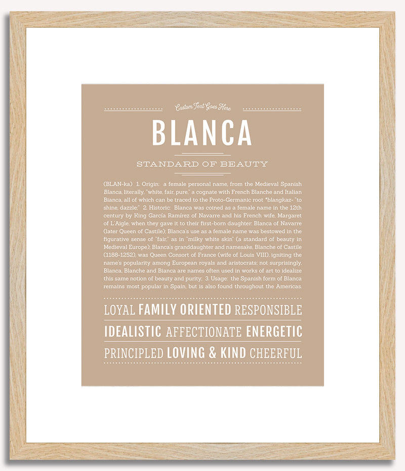 Blanca | Name Art Print