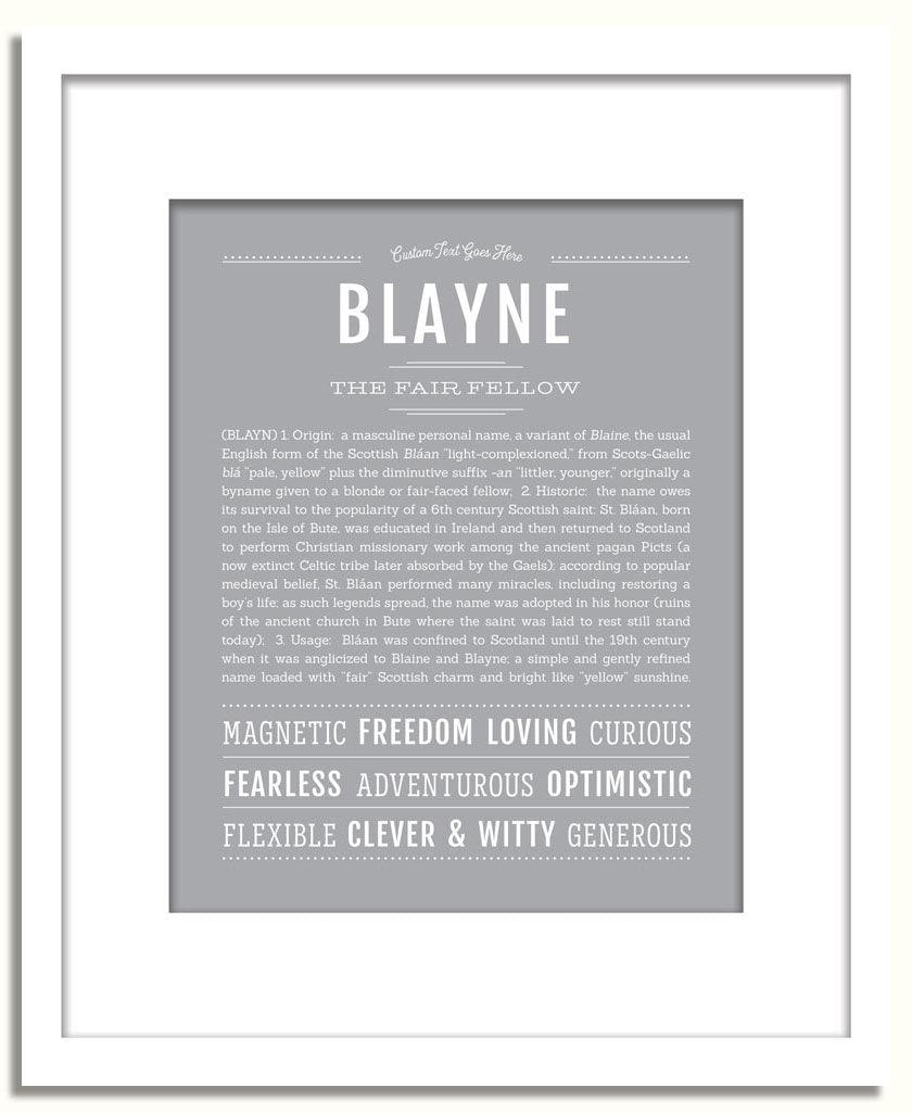 Frame Options | Light Gray | White Frame, Matted