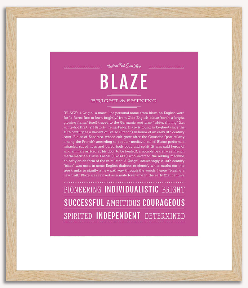 Blaze | Name Art Print