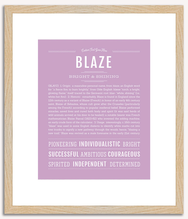 Blaze | Name Art Print