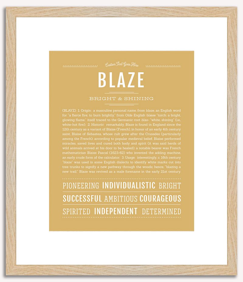 Blaze | Name Art Print