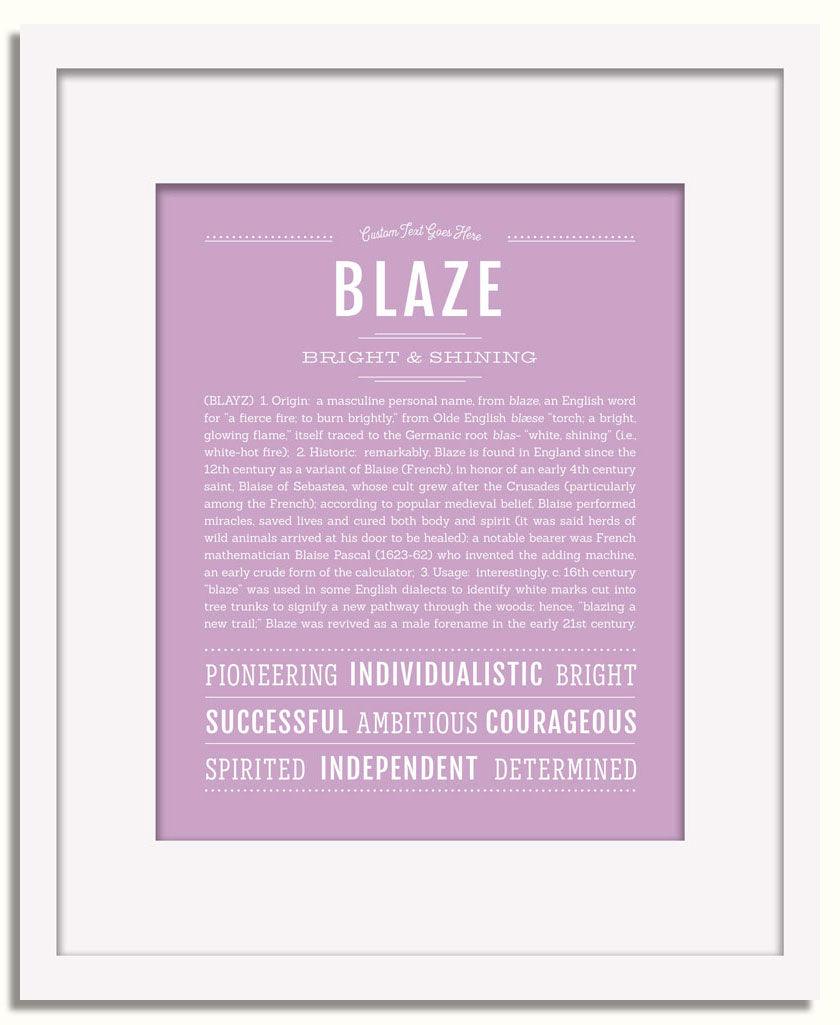 Frame Options | Lilac | White Frame, Matted