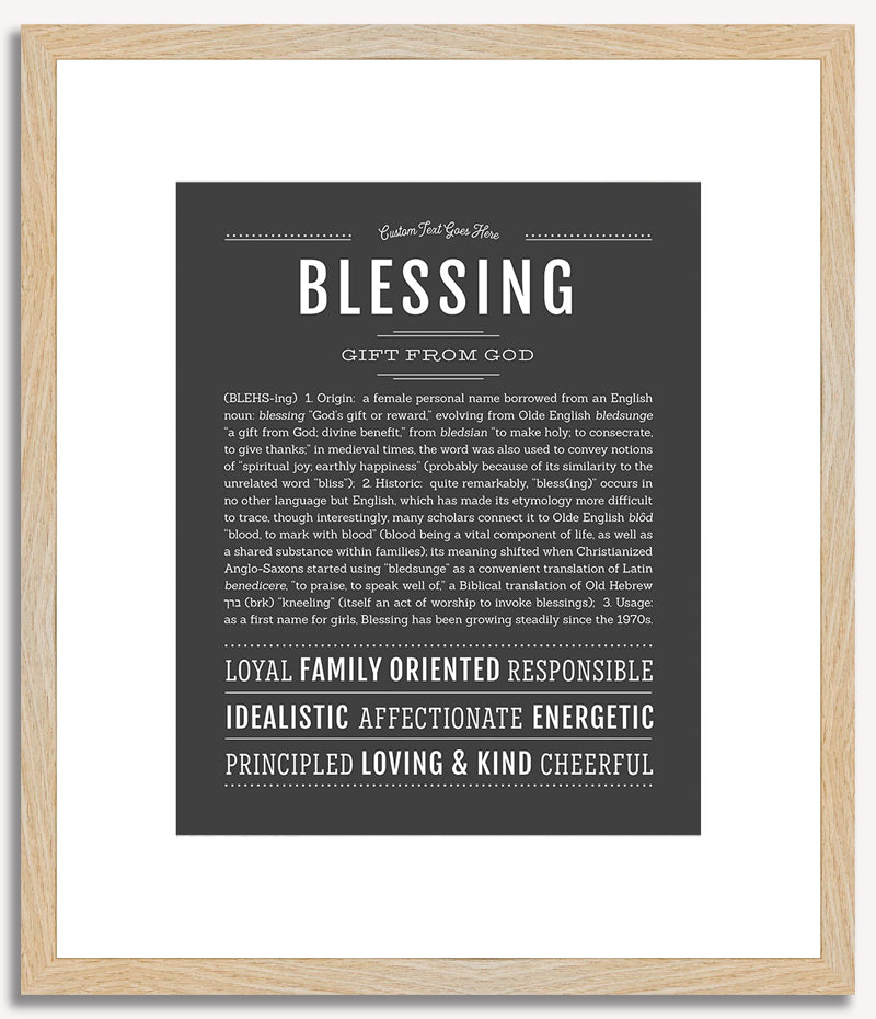 Blessing | Name Art Print