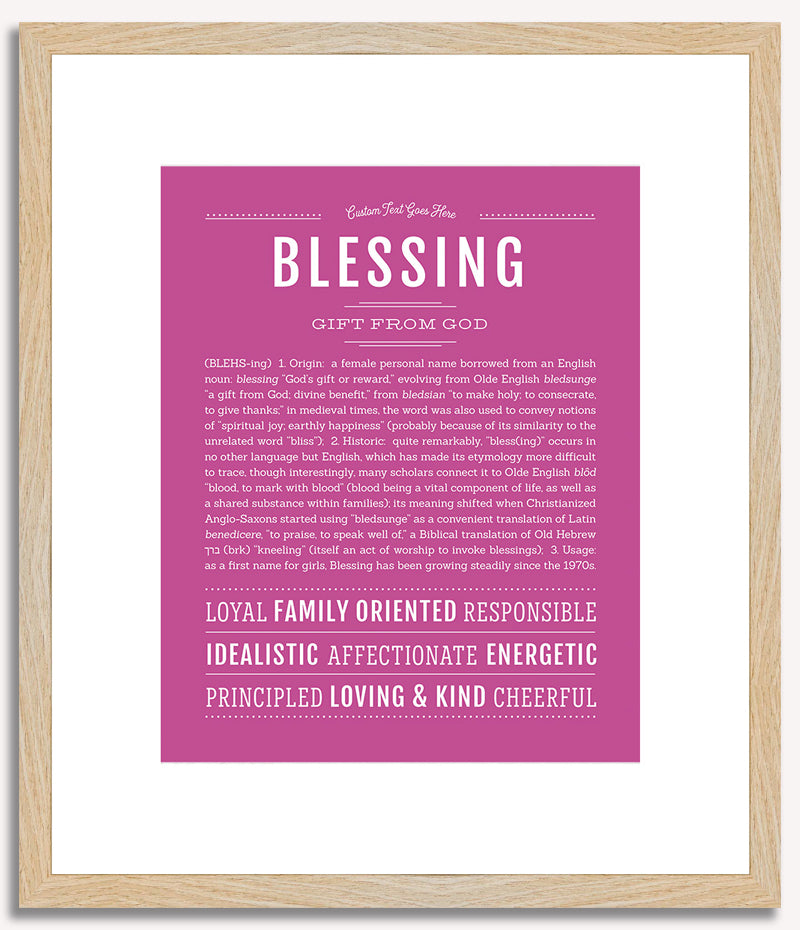 Blessing | Name Art Print