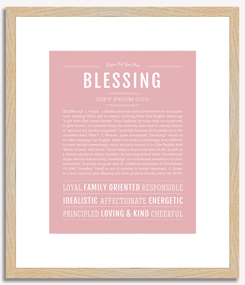 Blessing | Name Art Print