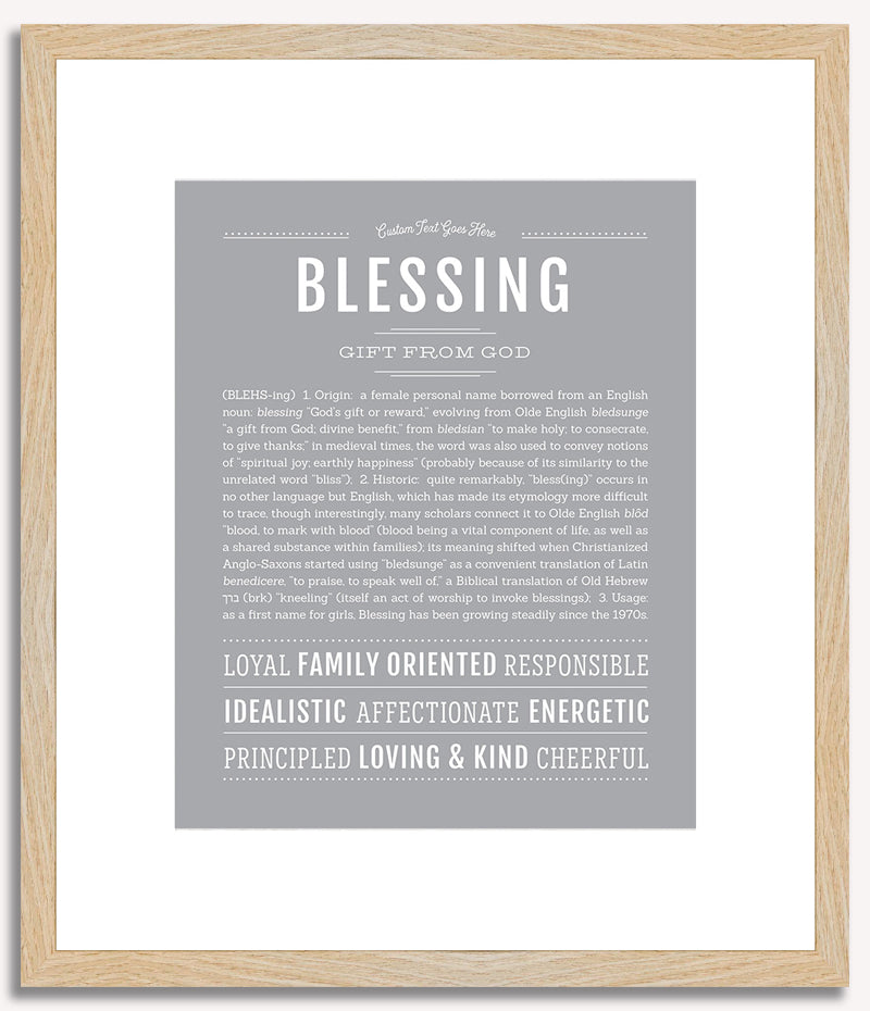 Blessing | Name Art Print