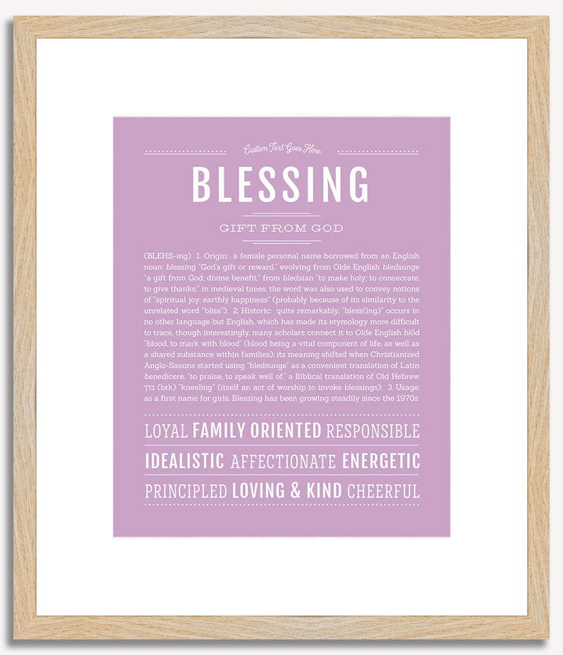 Blessing | Name Art Print