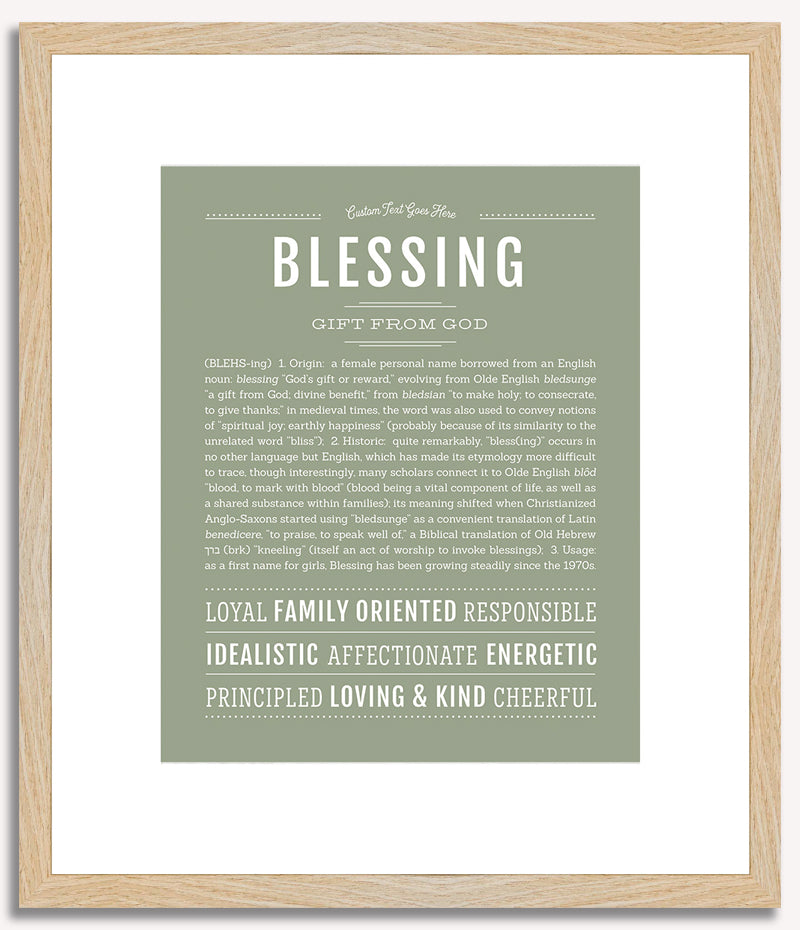 Blessing | Name Art Print