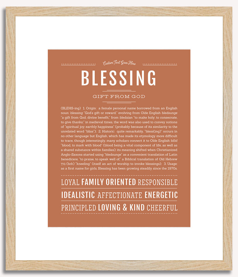 Blessing | Name Art Print