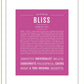 Bliss | Name Art Print