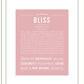 Bliss | Name Art Print