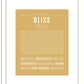 Bliss | Name Art Print
