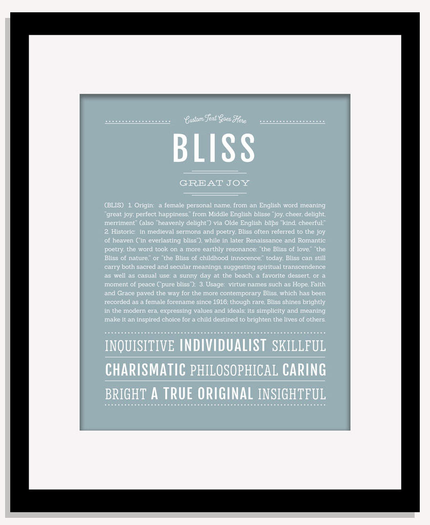 Bliss | Name Art Print