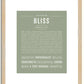 Bliss | Name Art Print