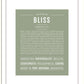 Bliss | Name Art Print