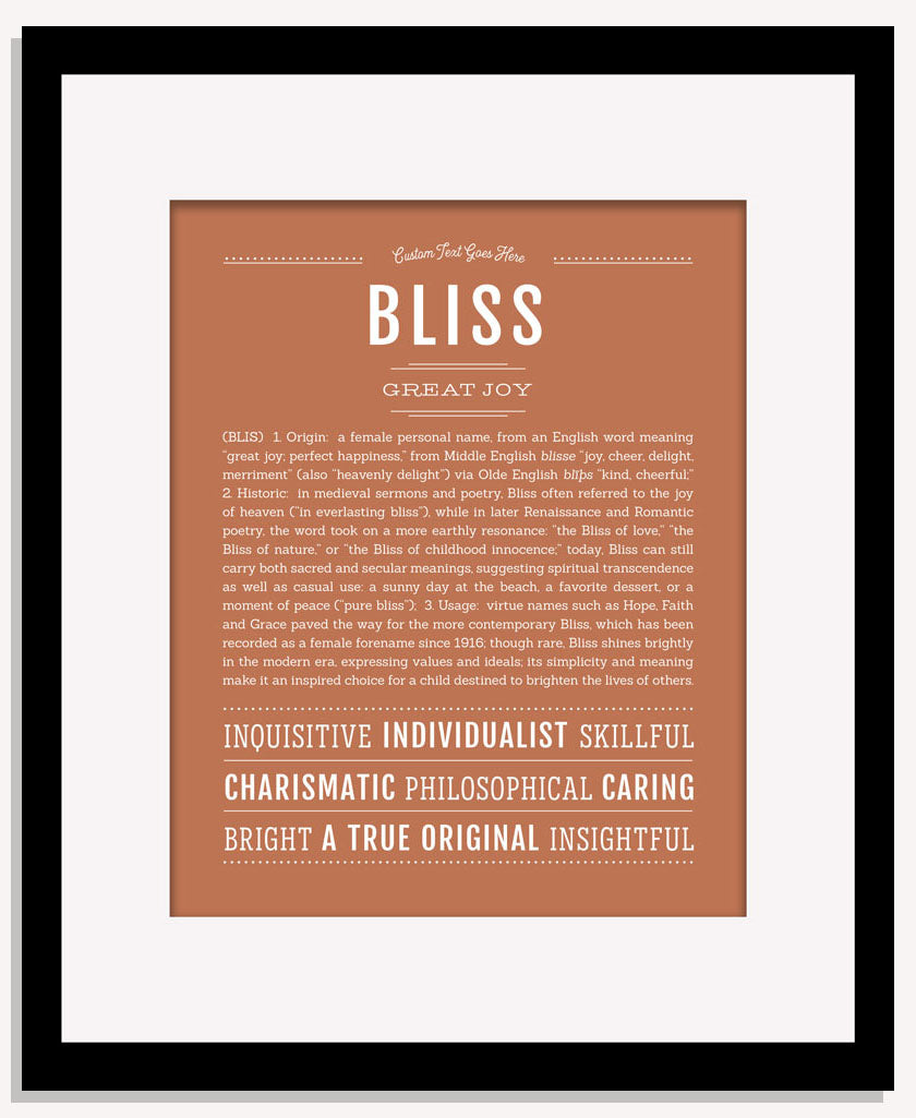 Bliss | Name Art Print