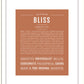 Bliss | Name Art Print