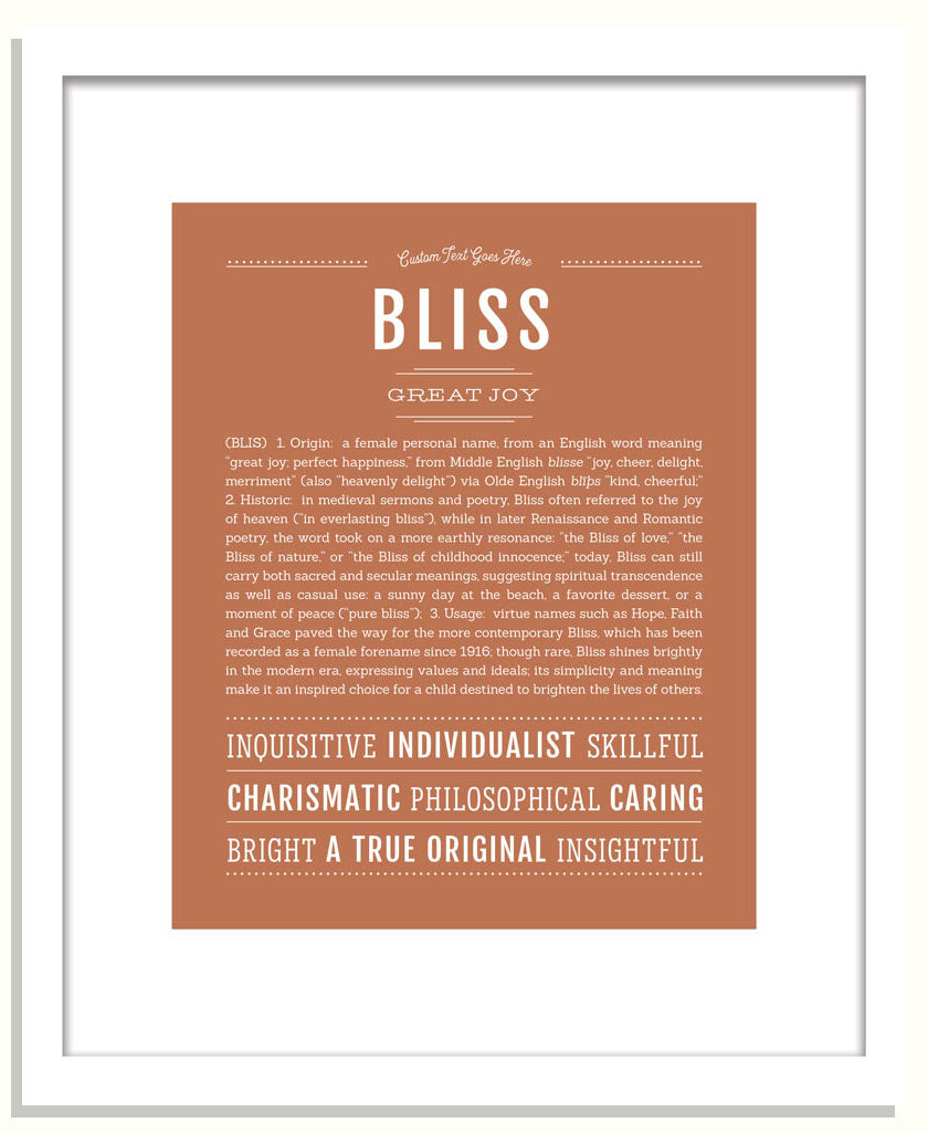 Bliss | Name Art Print