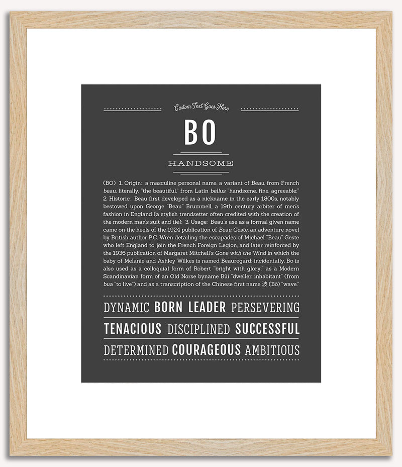 Bo | Name Art Print