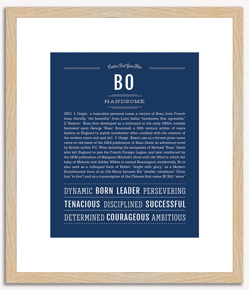 Bo | Name Art Print