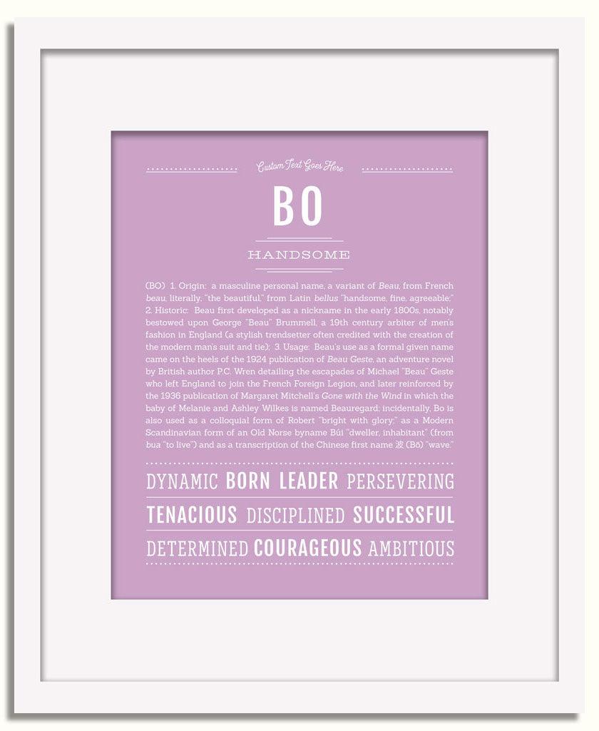 Frame Options | Lilac | White Frame, Matted