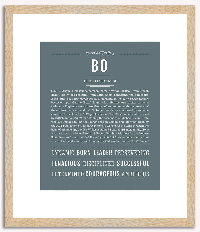 Bo | Name Art Print