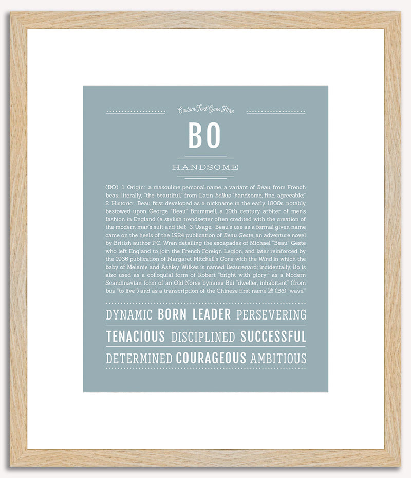 Bo | Name Art Print