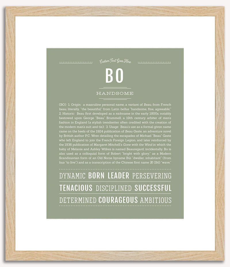 Bo | Name Art Print