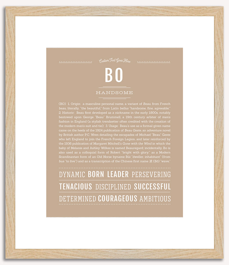 Bo | Name Art Print