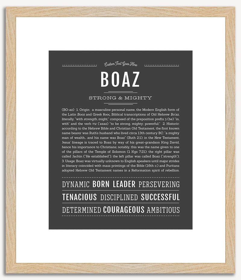 Boaz | Name Art Print