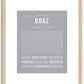 Boaz | Name Art Print