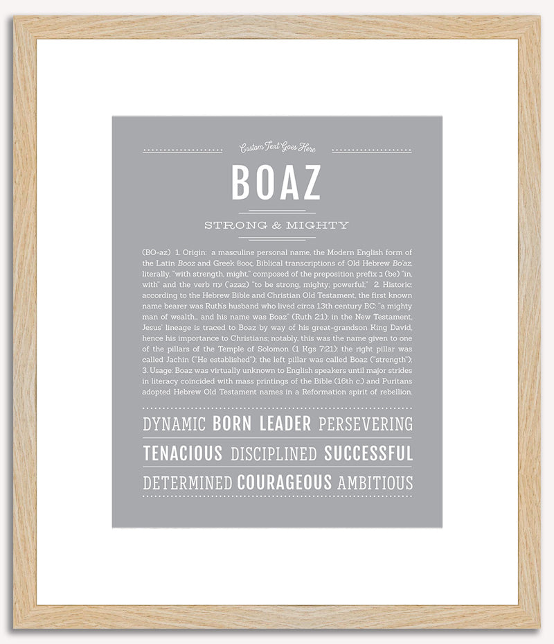 Boaz | Name Art Print