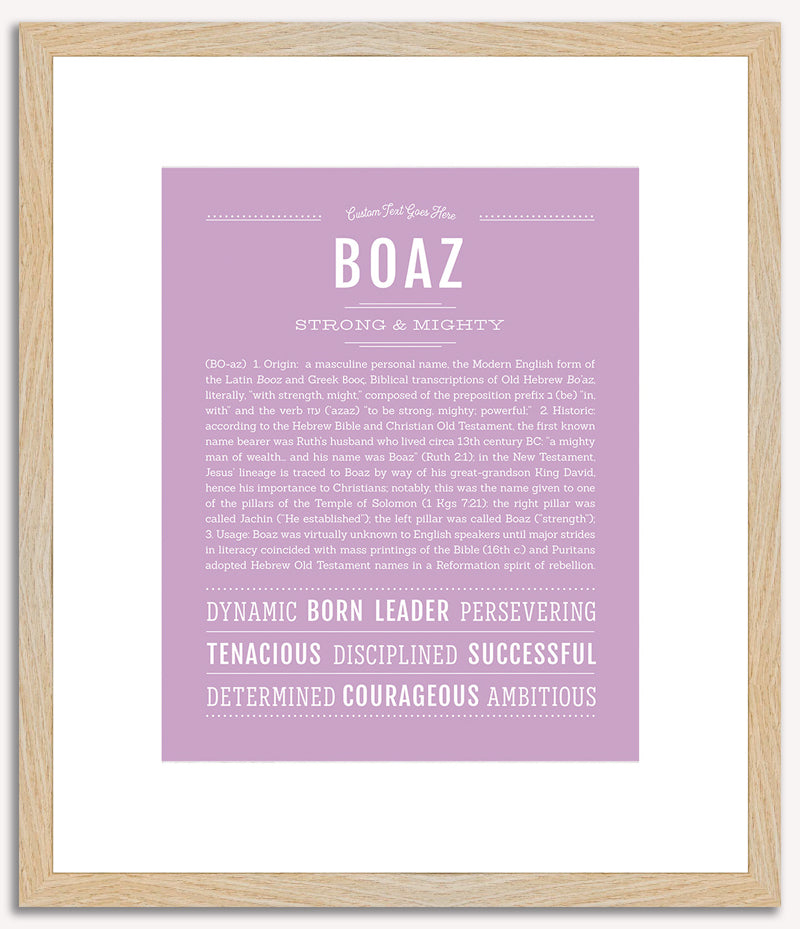 Boaz | Name Art Print