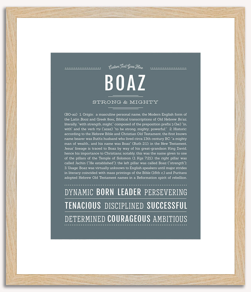 Boaz | Name Art Print