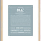 Boaz | Name Art Print