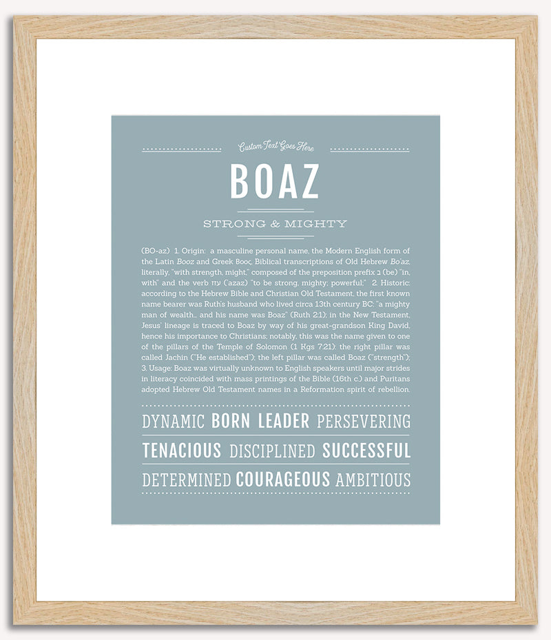 Boaz | Name Art Print