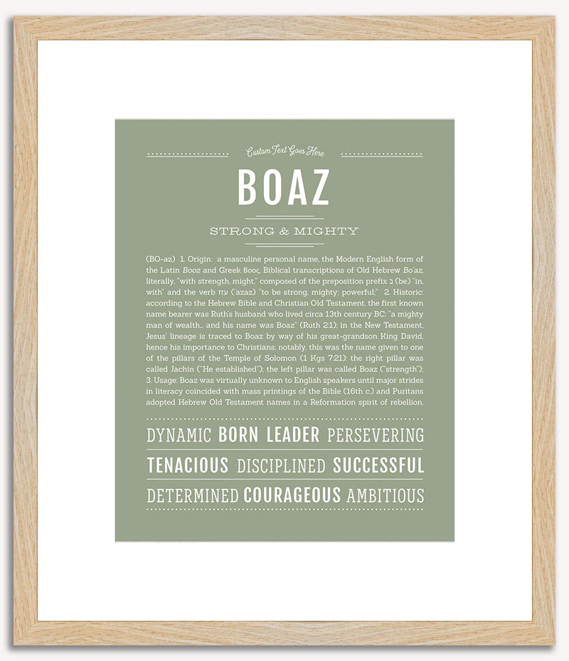 Boaz | Name Art Print