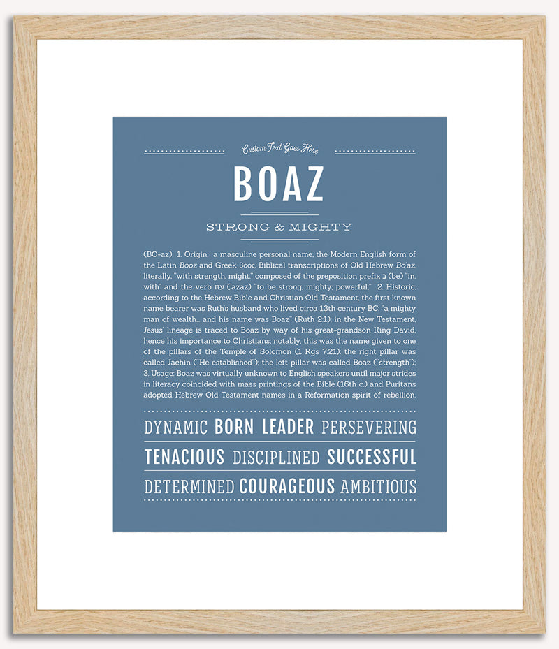 Boaz | Name Art Print